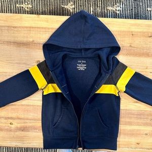 Okie Dokie Toddler Boys Fleece Zipper Hoodie, Blue, 3T